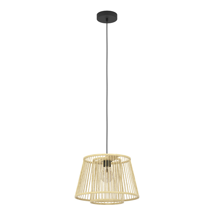 Lampadario A Sospensione Vintage Hykeham Acciaio Nero 1 Luce E27