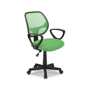 Sedia da ufficio IPOLIST in tessuto a rete verde, ideale per un ufficio confortevole e moderno