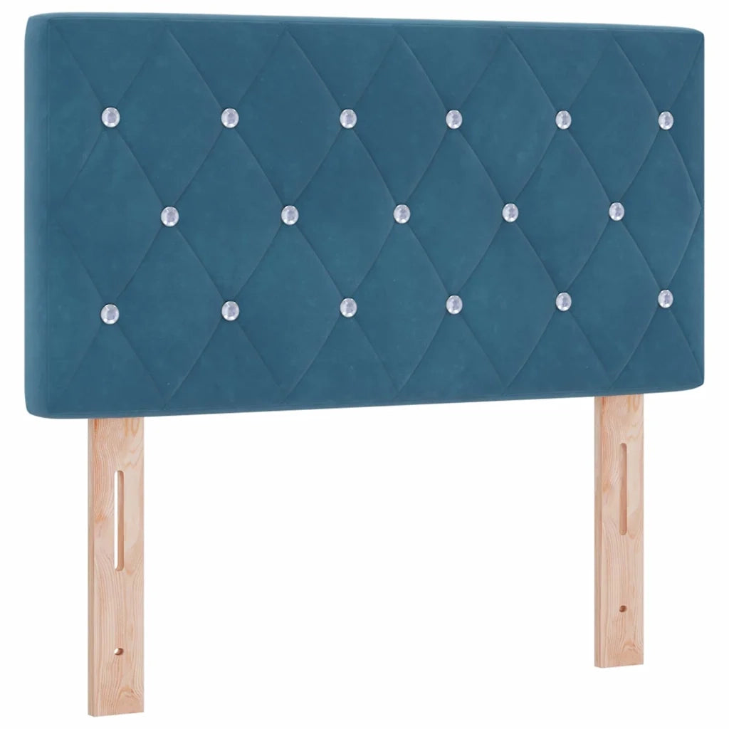 Testiera Blu Scuro 80 cm Velluto 42007073