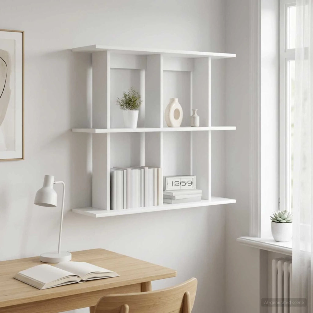 Scaffale da parete A parete Bianco 80 x 20 x 75 cm 8012076