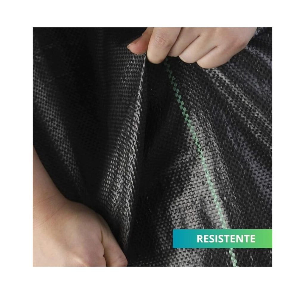 OWIJI Telo Anti Erbacce PRO Pacciamatura Nero Polipropilene Dimensioni 1,5 x 10 m Resistente Permeabile Giardino Orto Aiuola