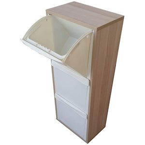 MOBILE IN LEGNO RACCOLTA DIFFERENZIATA 3 VANI COLORE ROVERE