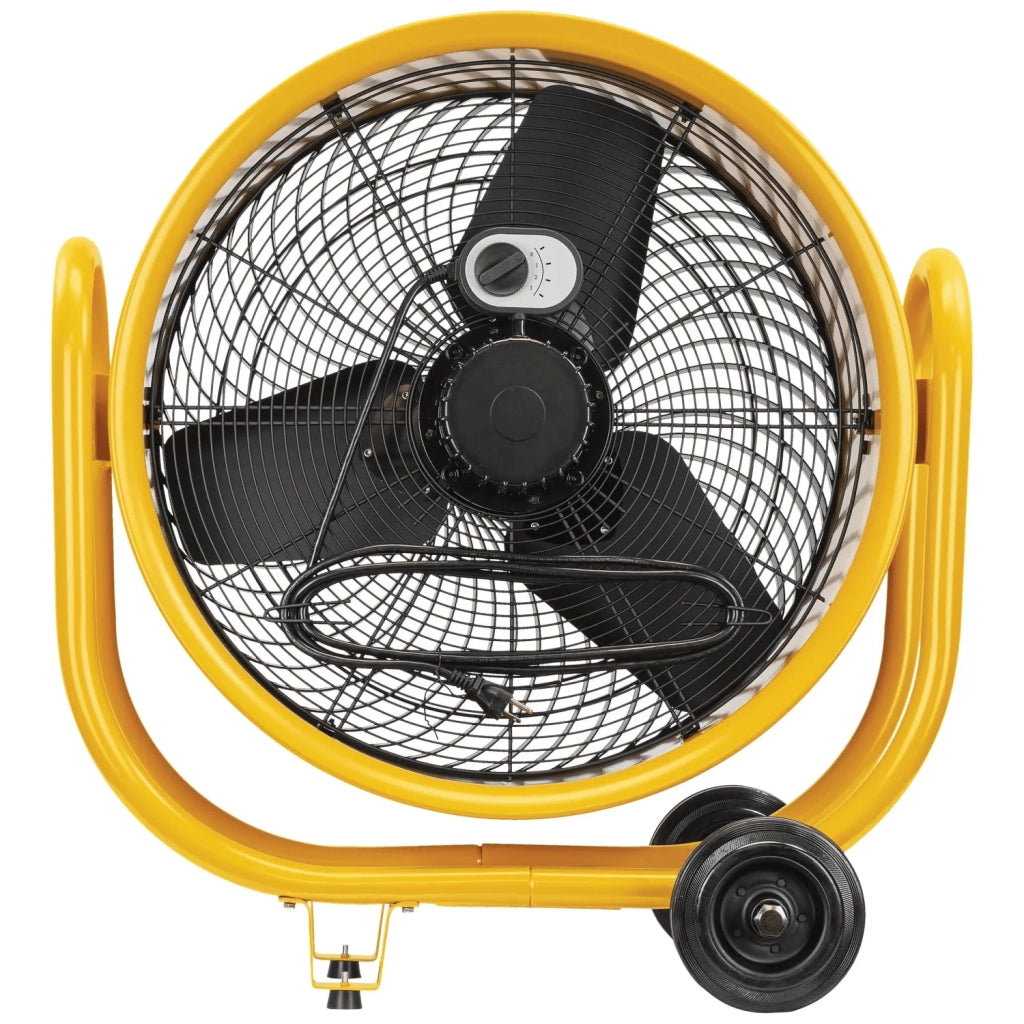 Ventilatore Industriale Caterpillar HVD24-AC Ø60 cm CT007 1800W con Ruote e Maniglie, 3 Velocità, Montaggio Parete/Soffitto, Airflow 183 m³/min