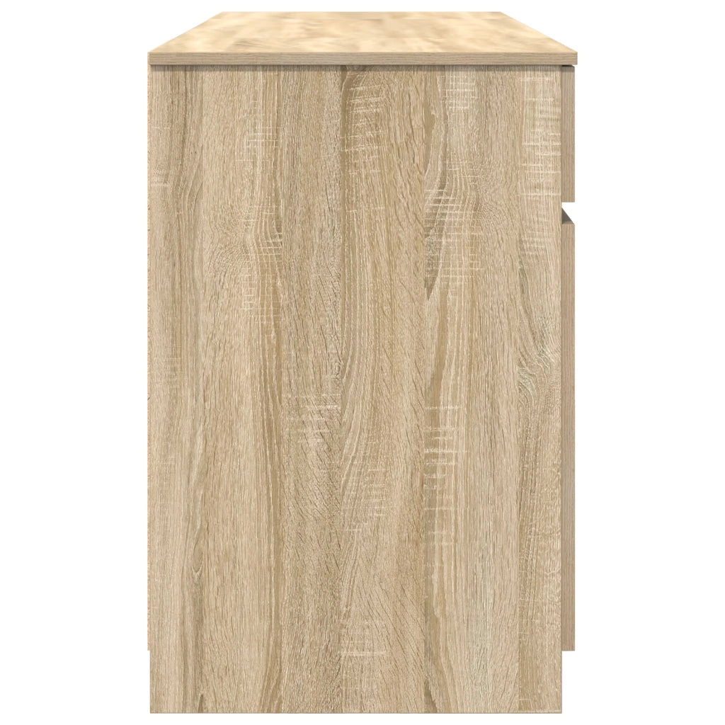 Scrivania  in Rovere Sonoma 140x49x76 cm in Legno Ingegnerizzato