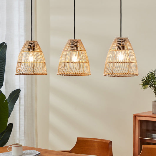 Lampadario Industrial Ayesgarth 3 Luci Acciaio Nero