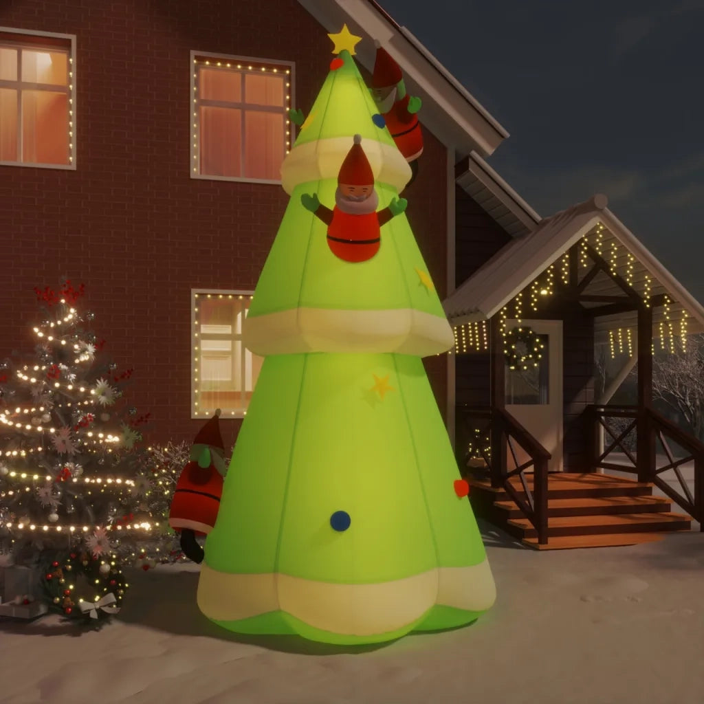 Albero di Natale | Decorazioni natalizie Gonfiabile con LED 500 cm