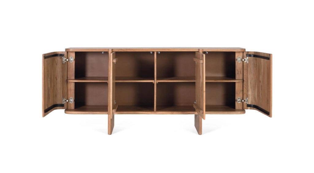 Credenza realizzata a mano in legno di acacia 170 cm