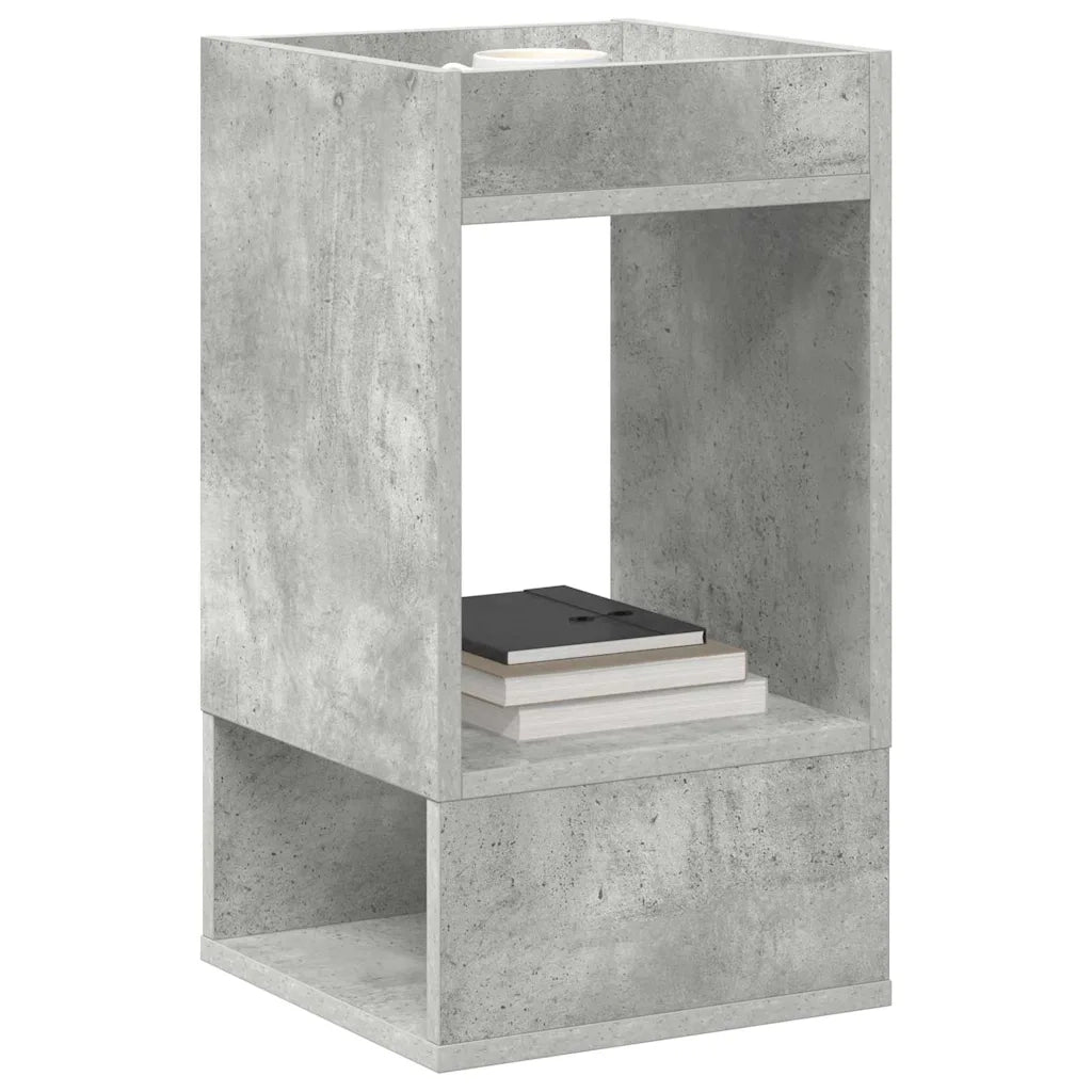 Tavolino Grigio cemento 30 x 30 x 56 cm Legno ingegnerizzato 890934