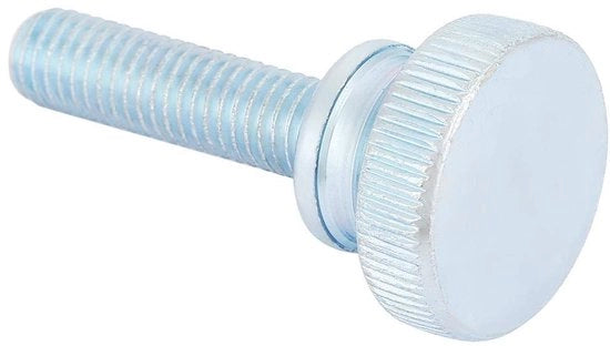 Manubrio a viti M8 - 10 pezzi - Acciaio inossidabile verniciato - Testa a guscio - Accessorio - Qualità professionale - Manubrio a viti da 1