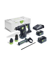 Martello Perforatore FESTOOL KHC 18 EBI-Plus (2 x 5,0 Ah + TCL6 + SYS3 L 187)