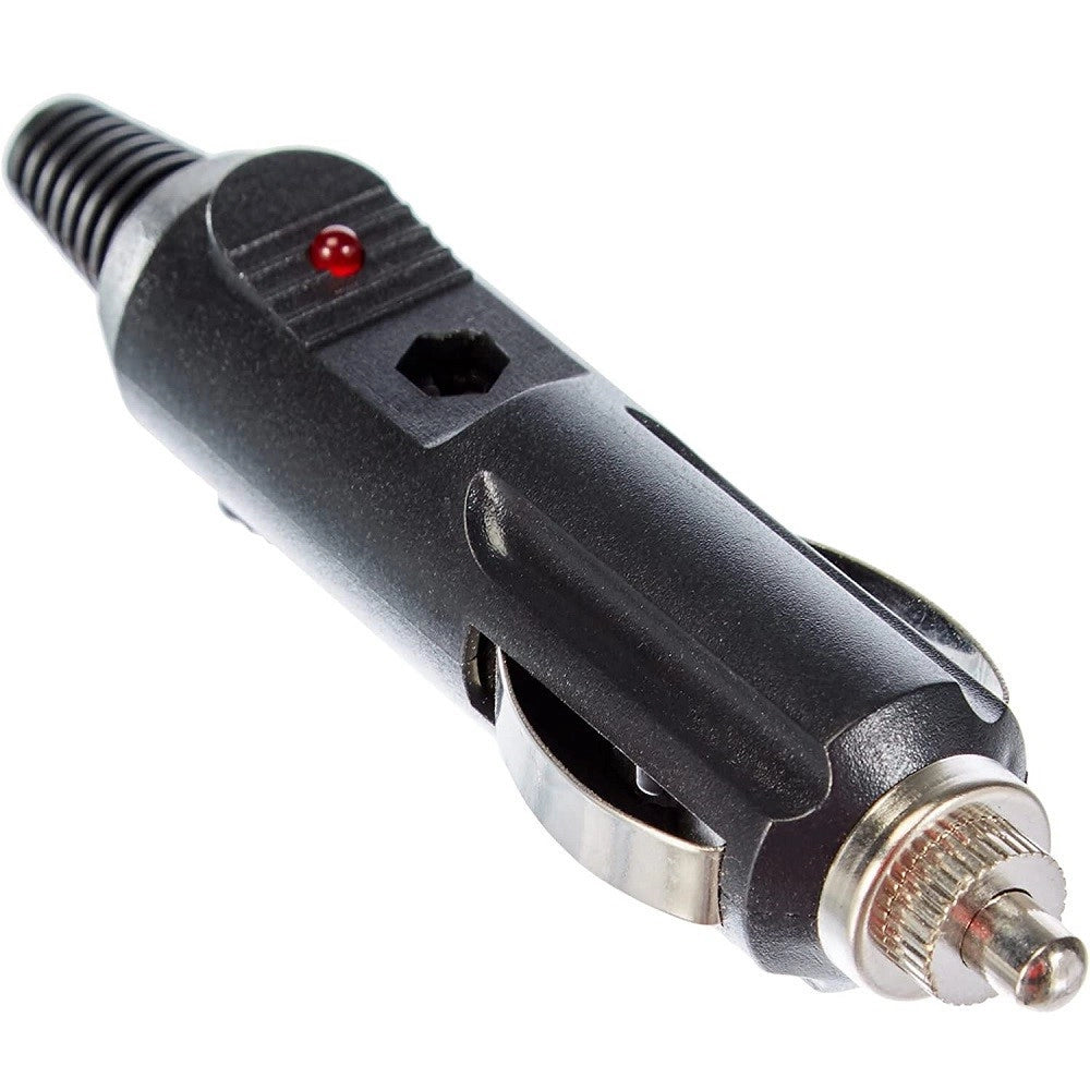 Trade Shop - Connettore Maschio Per Presa Accendisigari Accendino Fusibile 1 Led Per Auto -