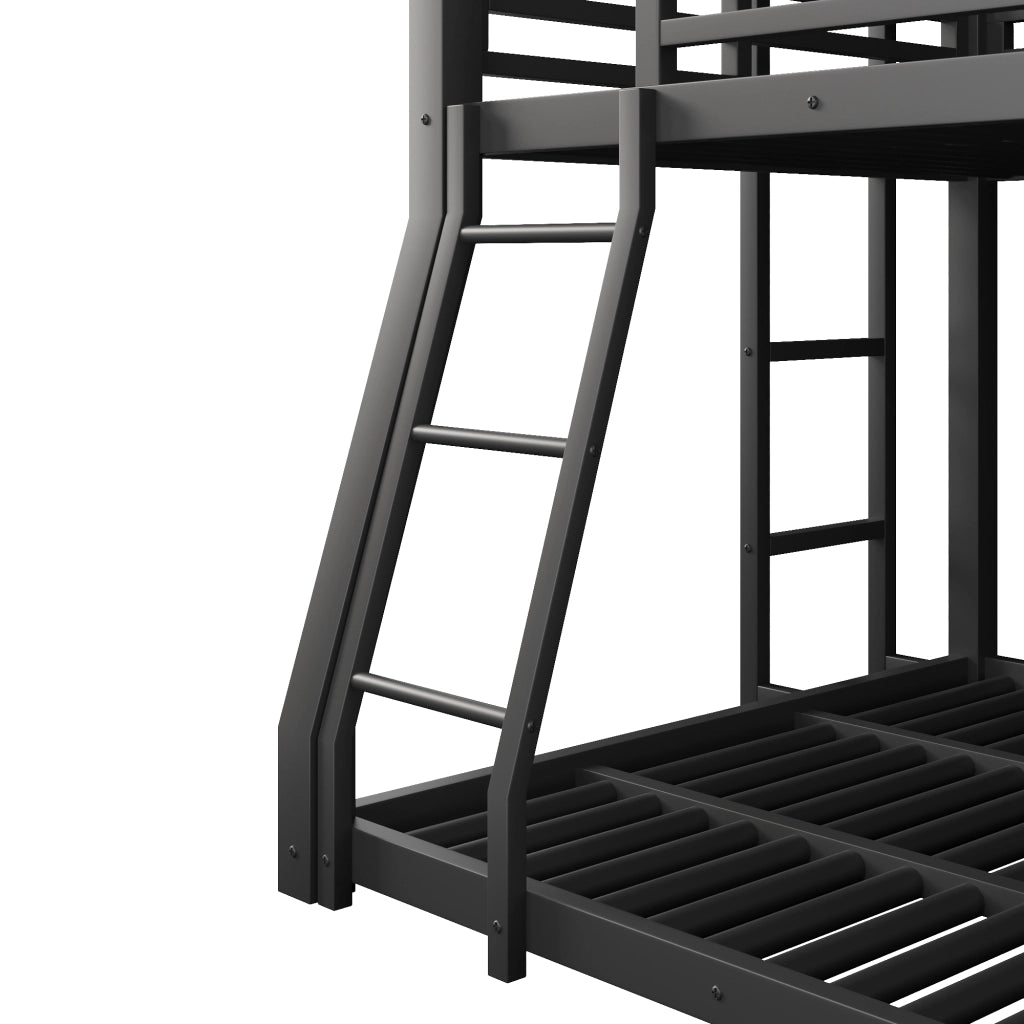 letto a castello metallo nero 147 x 213 cm