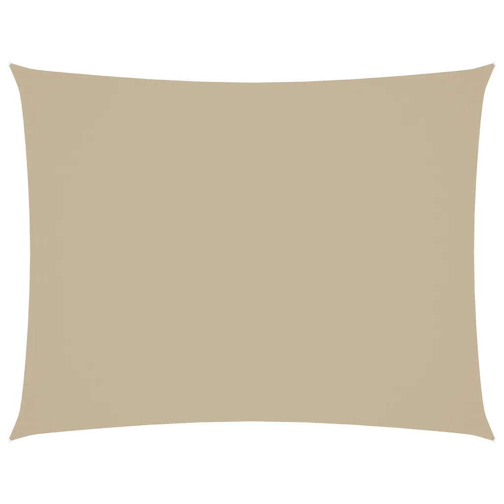 Parasole a Vela Oxford Rettangolare 6x8 m Beige 135168
