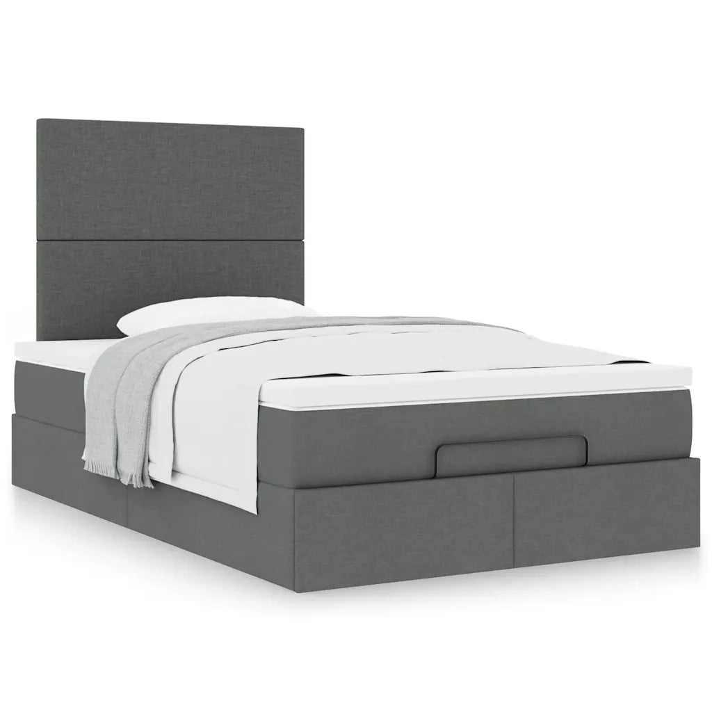 Struttura Letto Pouf con Materasso 80x200 cm in Tessuto 3313058