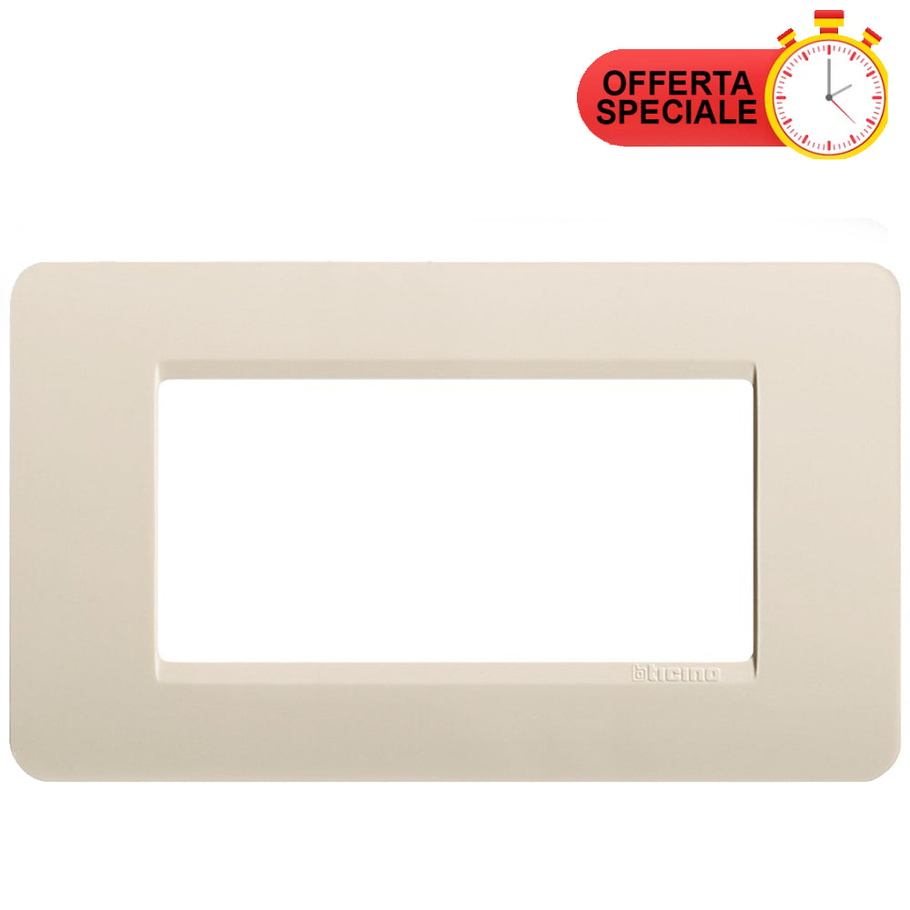 BTicino Matix Placca 4 Posti Avorio AM4804AV