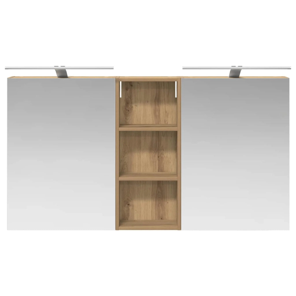 Set di Armadi da Bagno con lo scaffale 3 pcs 130 x 14,5 x 70 cm 3403775