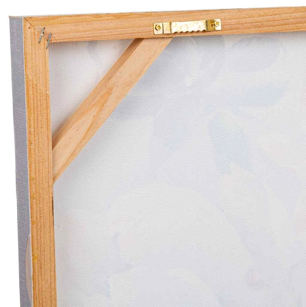 Quadro dipinto a mano con rilievo multicolore 80x80x3h cm