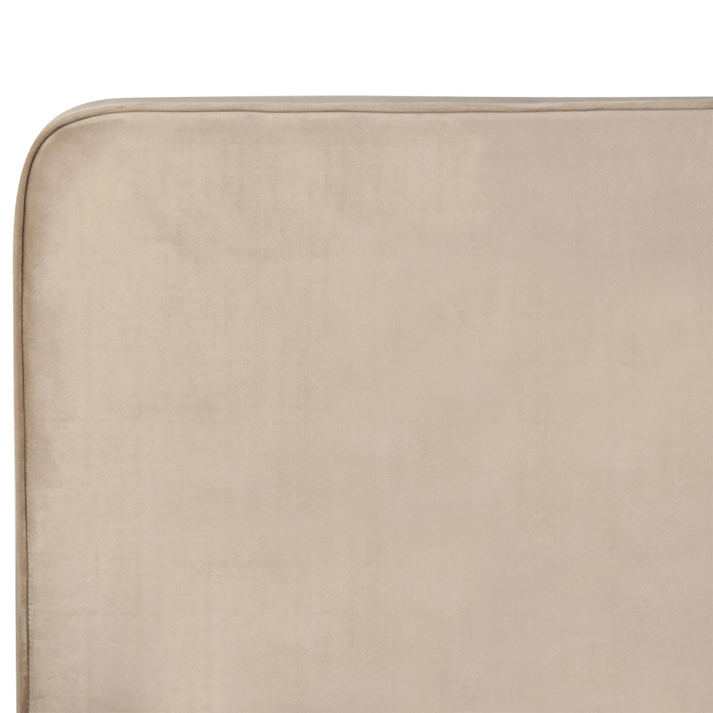 Letto Grigio Talpa in velluto Gambe in metallo nero 160 x 200 cm a doghe Camera da letto Classica Minimalista