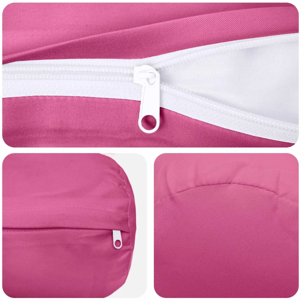 Federa 6 pcs HEERLEN Rosa Ø 15 x 40 cm Poliestere 923336