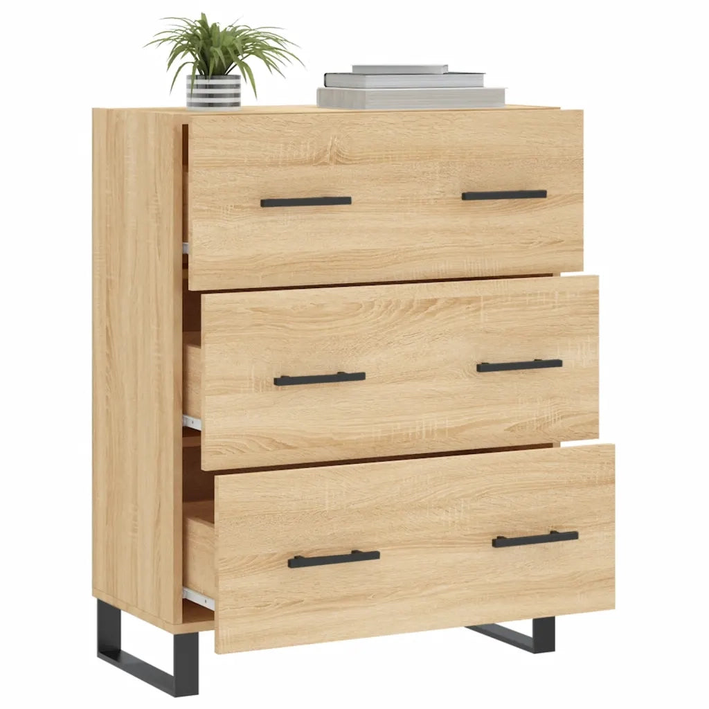 Credenza Rovere Sonoma 69,5x34x90 cm in Legno Multistrato 827879