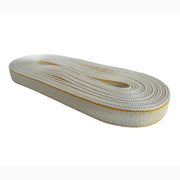 Cintino in cotone 22 mm per Tapparella Bianco con Riga Gialla da 5,5 metri per finestre