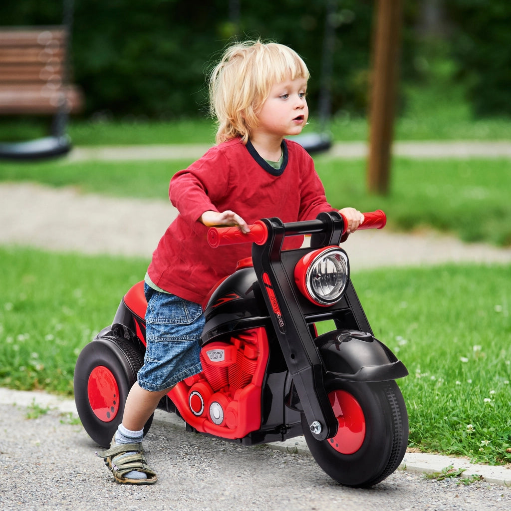Moto Draisienne per Bambini 2-5 Anni con Musica e Bolle ¨C Zephmum ¨C Nero 80x35.5x42 cm