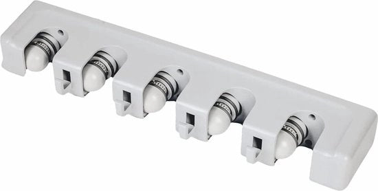 Supporto per attrezzi - 5 supporti e 4 ganci per spazzole, asciugamani, attrezzi da giardino