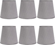 Lampenkap Kroonluchter Design Moderno Grigio E14 Lampada da Parete Lampada da Sospensione Decorazione Camera da Letto Studio Hotel - Set da 6