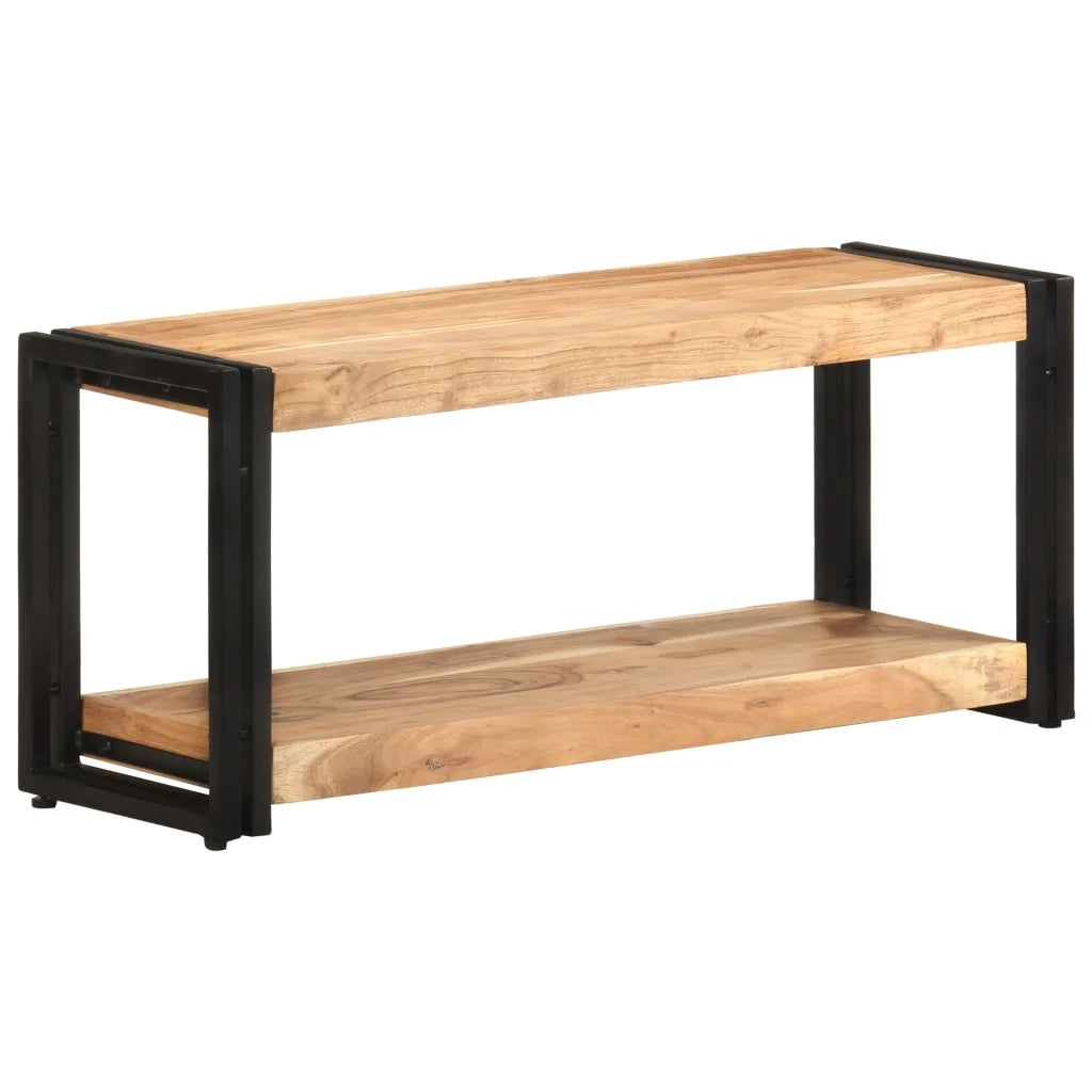 Mobile Porta TV 90x30x40 cm in Legno Massello di Acacia 321978