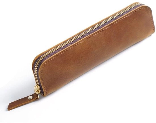 Etui in Pelle di Alta Qualità - 4 Cerniere - Design Retro - Sostenibile e Elegante