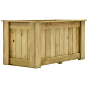 Fioriera rialzata 100 x 50 x 50 cm in legno di pino impregnato 02_0000841