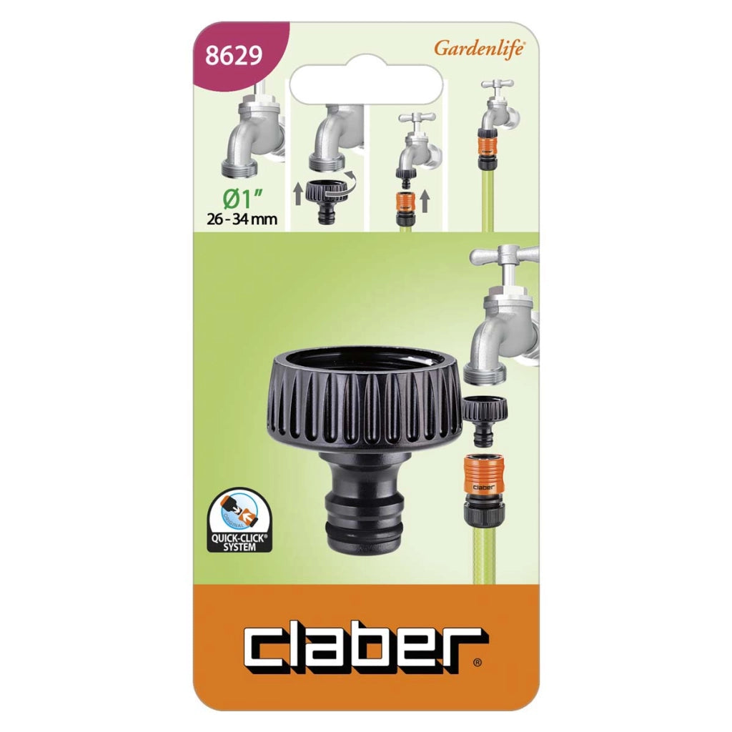 PRESA A RUBINETTO + INNESTO RAPIDO CLABER - 1F SELF 8629- 12 pezzi