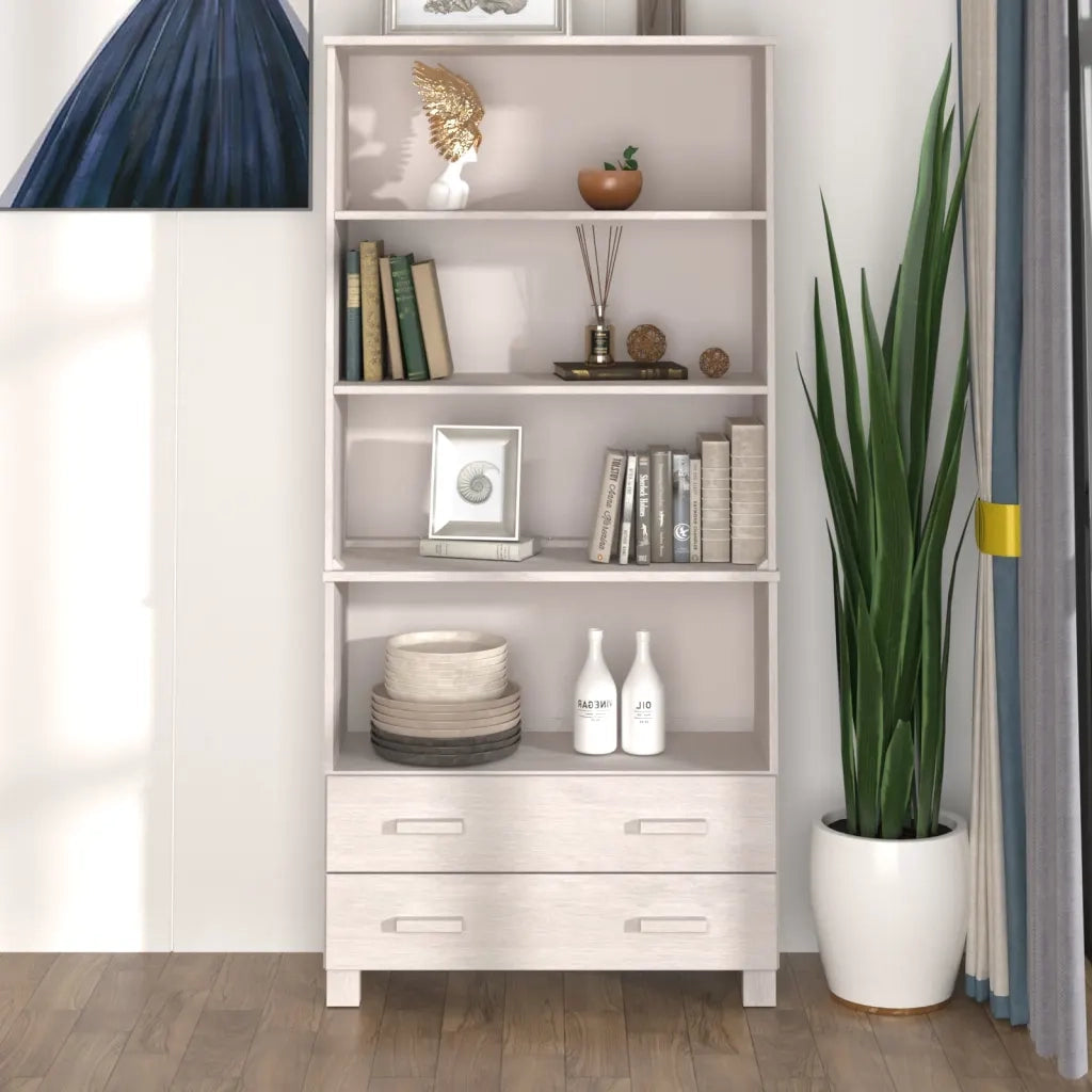 Credenza HAMAR in Legno Massello di Pino Bianca 3100935