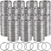 Chiave da chiave su perni - 500 pezzi - Argento - Anelli a spirale in metallo - Ideale per chiavi e attrezzi - Perfetto per l'organizzazione