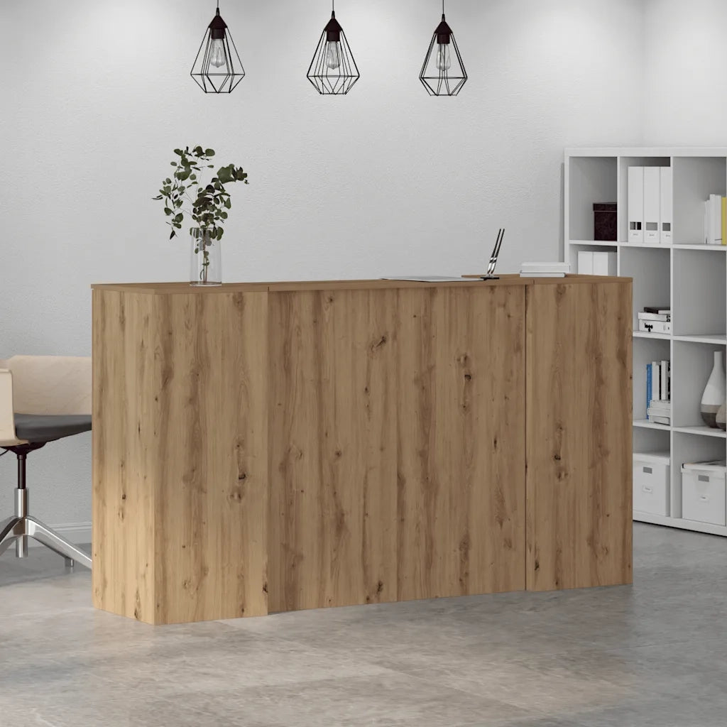 Banco Reception Rovere Artigianale 180x50x103,5cm in Truciolato 3324213