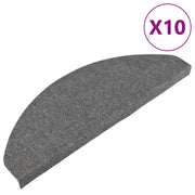 Tappetini Autoadesivi per Scale 10 pz | Gradini per Scale Grigi 65x22,5x3,5 cm