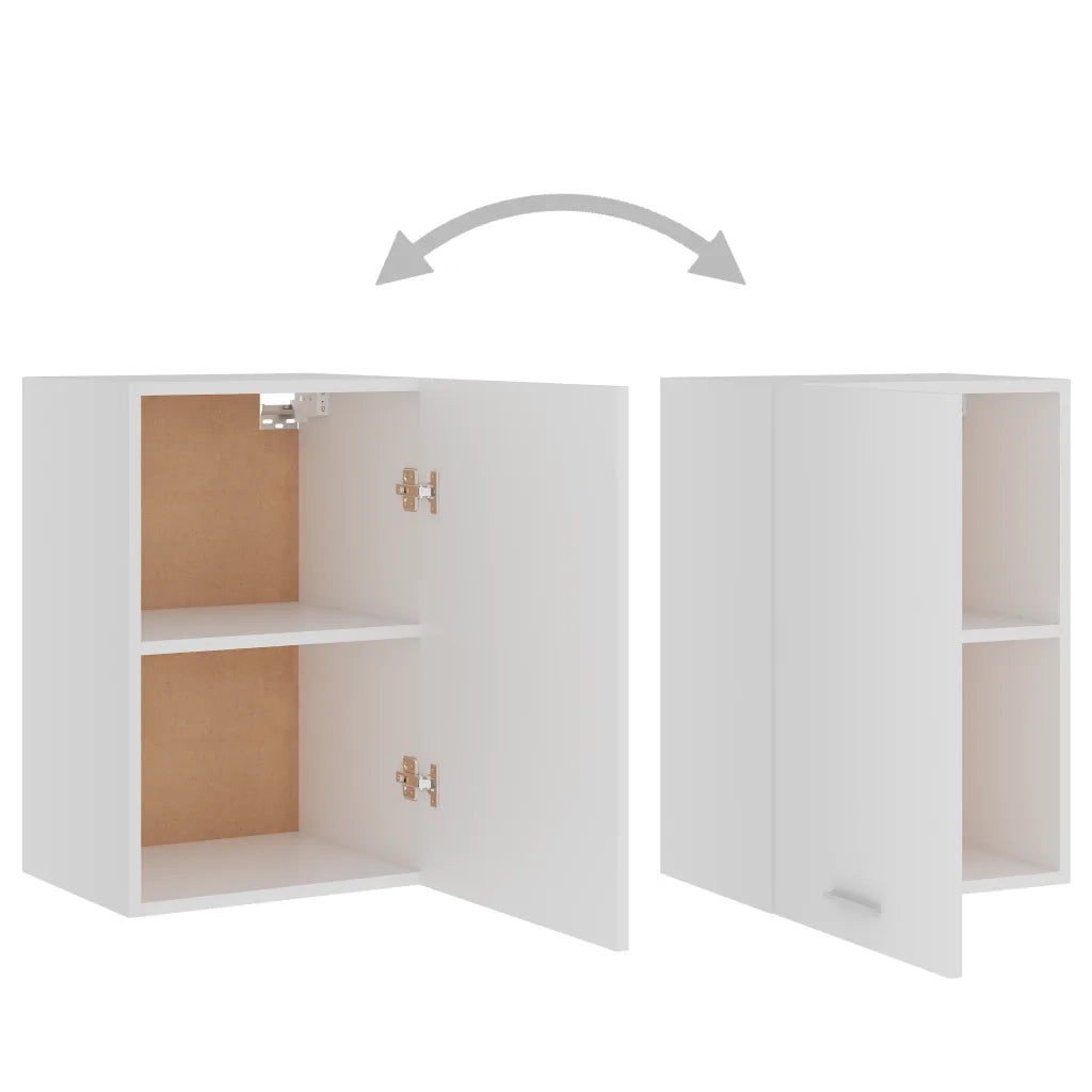 Pensile a parete dal design moderno ottimizzato per lo spazio cucina 39,5 x 31 x 60 cm legno composito bianco 02_0047671