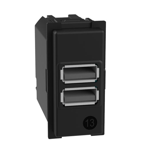 Caricatore doppio USB Bticino Living Now tipo A 1M K4191AA