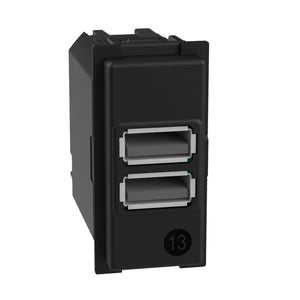 Caricatore doppio USB Bticino Living Now tipo A 1M K4191AA