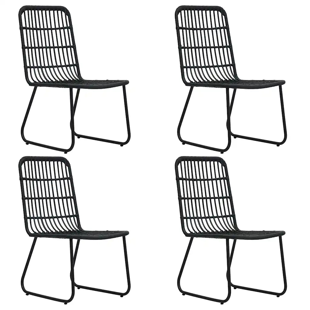 Set da Pranzo da Giardino 5 pz in Polyrattan e Vetro 3060250
