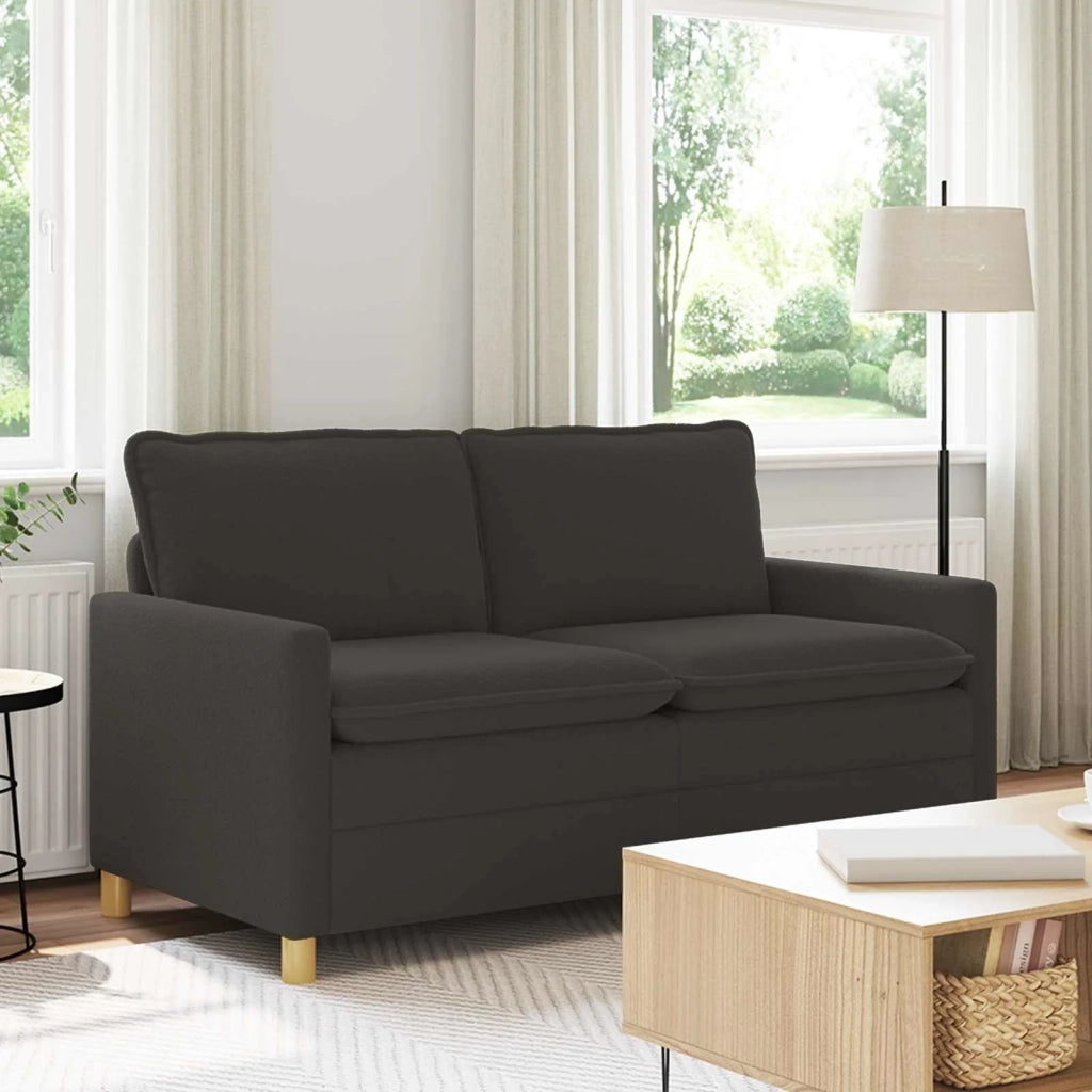 Divano Grigio Scuro 156 x 81 x 87,5 cm Tessuto