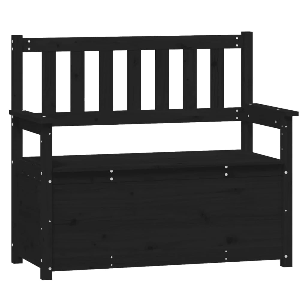 Panca 112,5 x 51,5 x 96,5 cm legno massello di pino nero 02_0010646