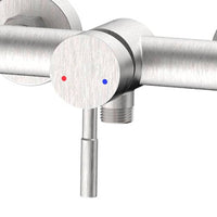 Miscelatore esterno doccia in acciaio spazzolato – Serie Antea