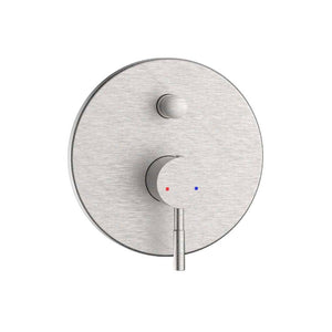 Miscelatore incasso doccia con deviatore in acciaio spazzolato - Serie Antea