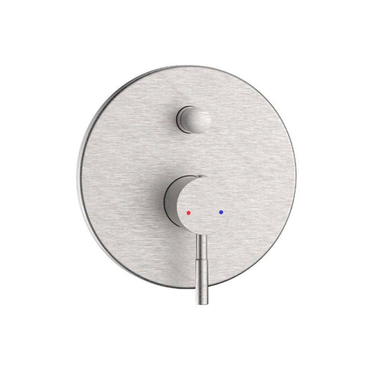 Miscelatore incasso doccia con deviatore in acciaio spazzolato - Serie Antea