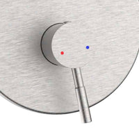 Miscelatore incasso doccia con deviatore in acciaio spazzolato - Serie Antea