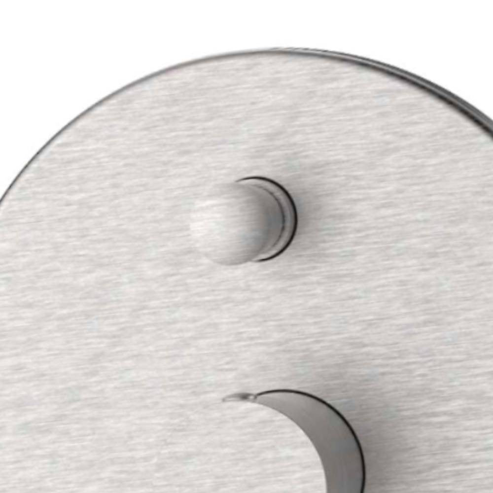 Miscelatore incasso doccia con deviatore in acciaio spazzolato - Serie Antea