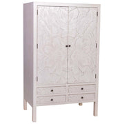 Armadio in legno con 4 cassetti e 2 porte 100x45x160