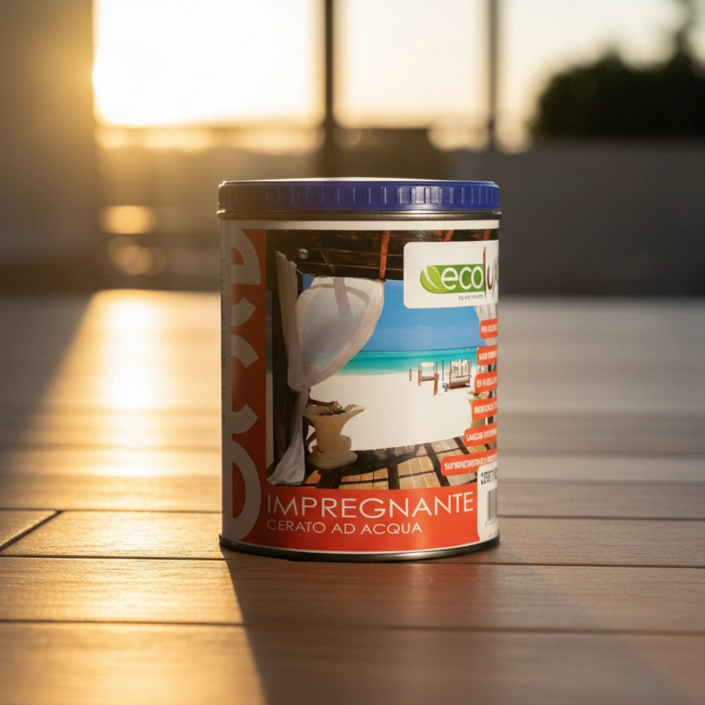 Ecolux impregnante noce chiaro cerato fondo protettivo legno *** formato 2.5 lt, confezione 1