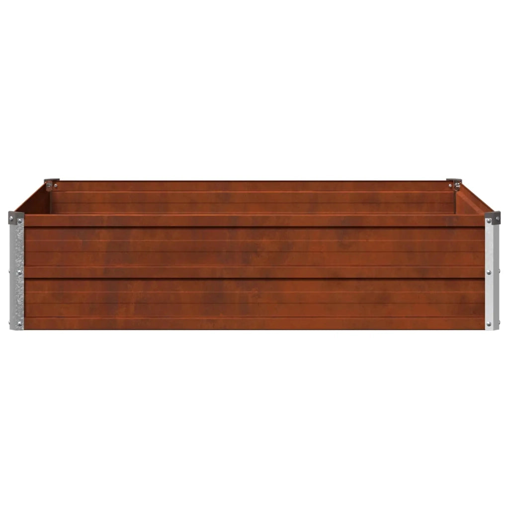 Letto rialzato da giardino Ruggine 100 x 80 x 24 cm cartone 8006468